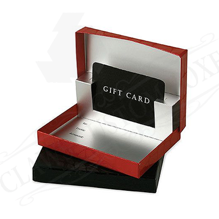 Custom Gift Card Boxes Packaging | Claws Custom Boxes
